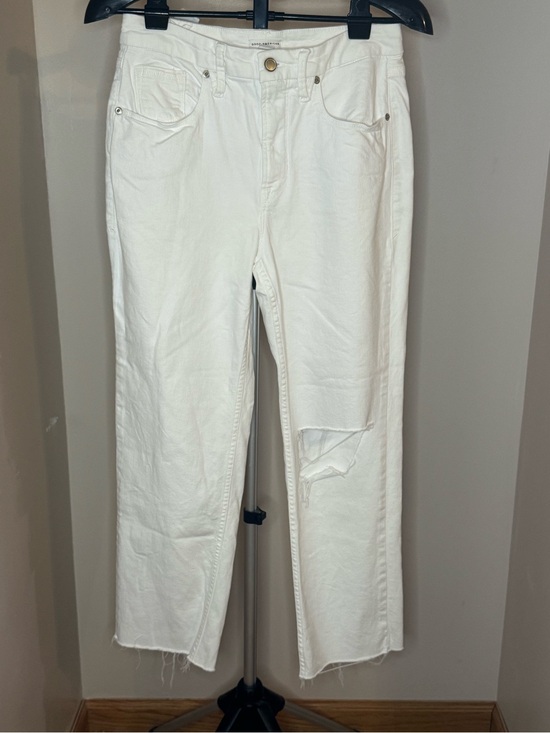 Good American Denim - Good American Woman Jean 8/29 Raw Hem GNIC046T White Distressed Preppy Designer